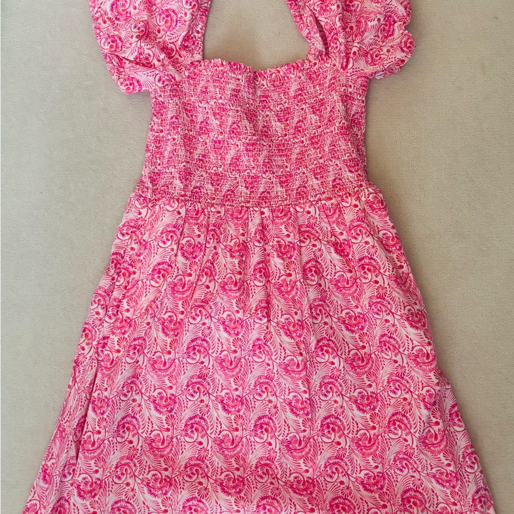 J. Crew Pink Patterned Mini Dress